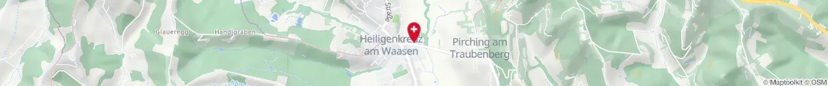 Map representation of the location for Stiefingtal Apotheke in 8081 Heiligenkreuz am Waasen